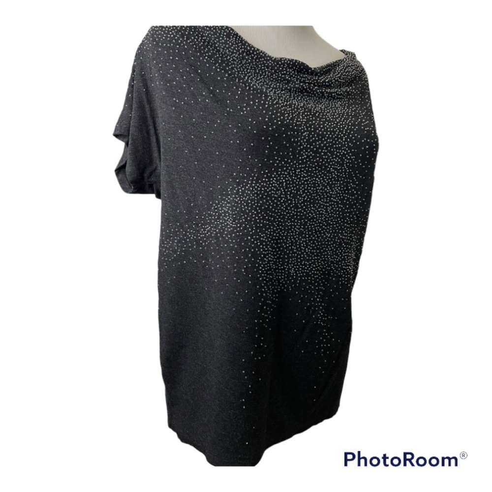 EILEEN Fischer beaded soft cotton cap sleeves size XS